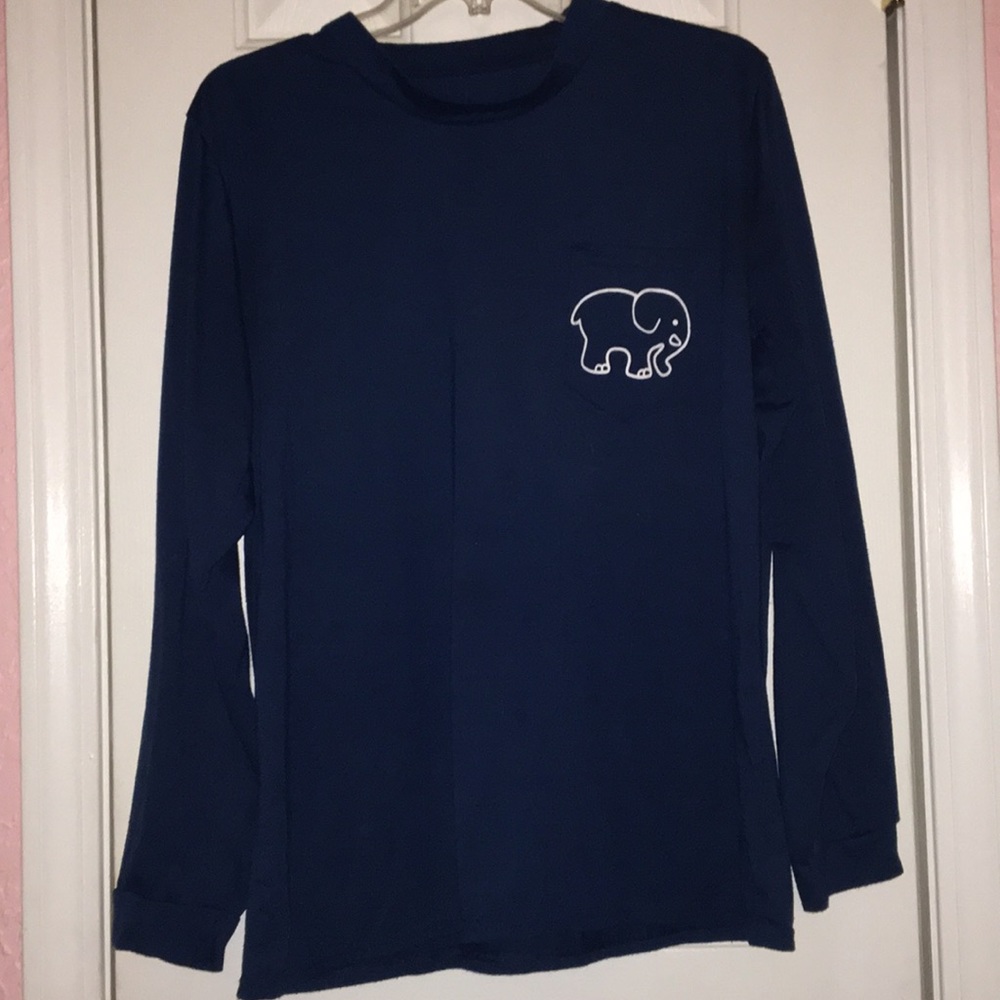 Ivory Ella blue long sleeve tee || medium
